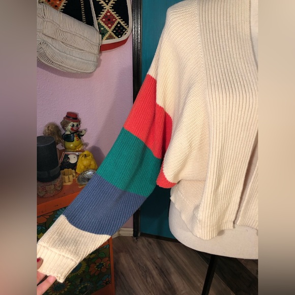 CAbi Cream Trio Striped Cardigan Size S - Picture 9 of 16